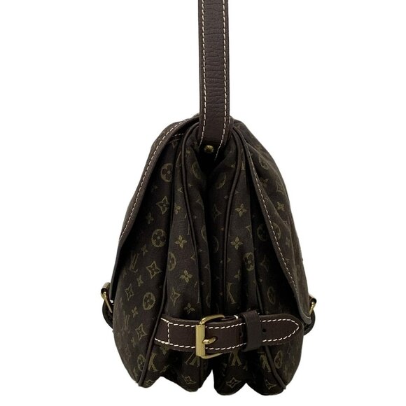 Auth LOUIS VUITTON Saumur M95227 Ebene Monogram Mini Lin MB1077 Shoulder Bag - Picture 5 of 16